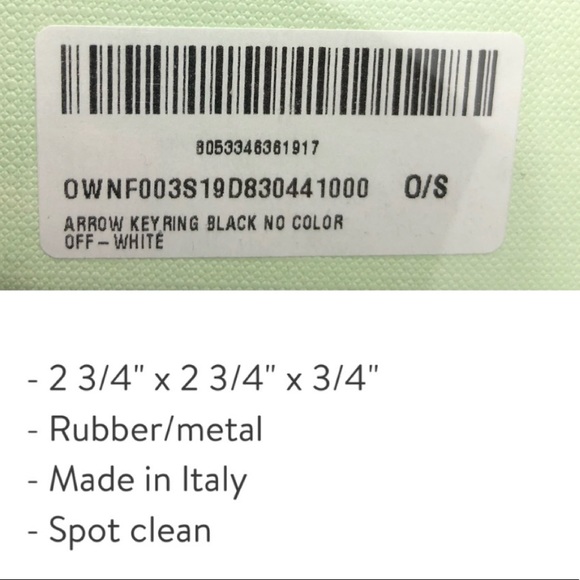 🆕 Off-White Arrow Bag Charm/ Key Ring - Picture 6 of 6